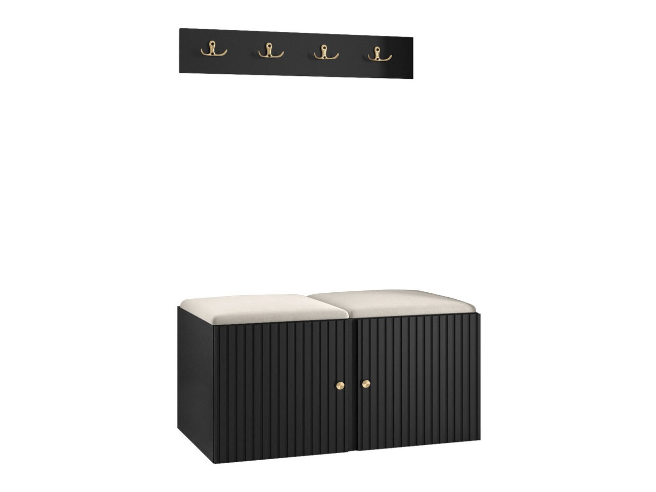 Előszoba garnitúra Hartford 384 (Fekete)