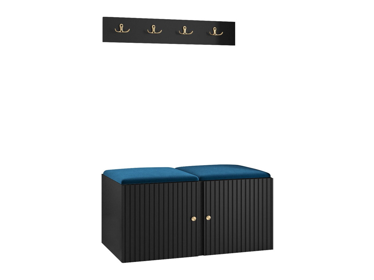 Előszoba garnitúra Hartford 384 (Fekete)