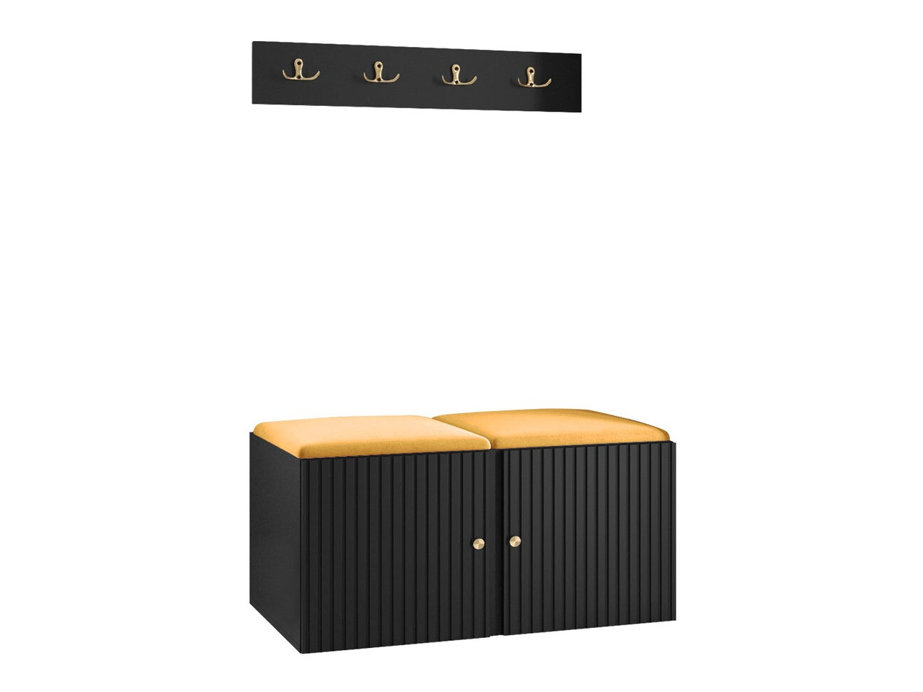 Előszoba garnitúra Hartford 384 (Fekete)