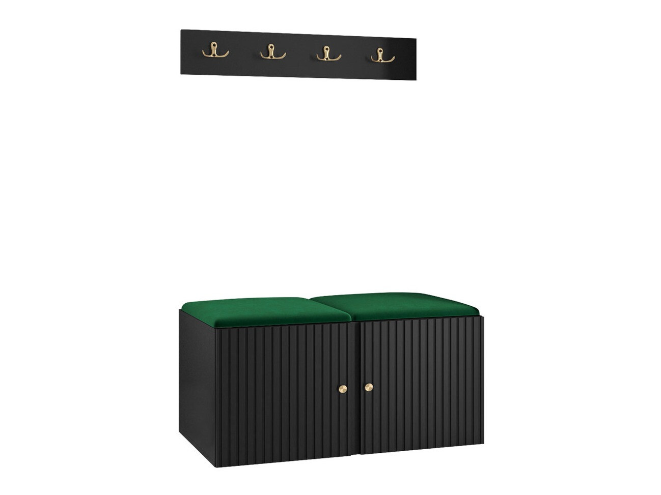 Előszoba garnitúra Hartford 384 (Fekete)