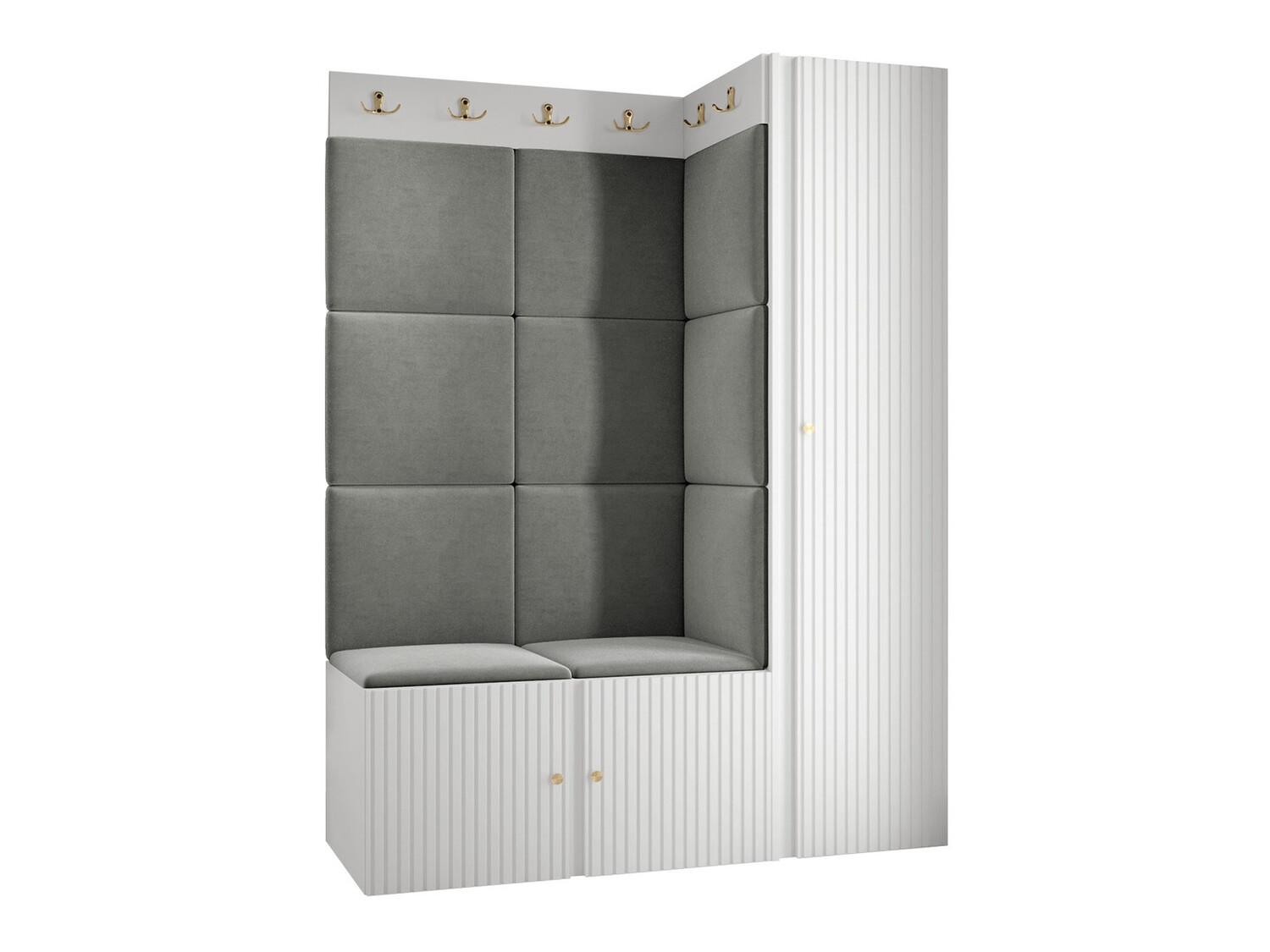 Előszoba garnitúra Hartford 385 (Fehér)