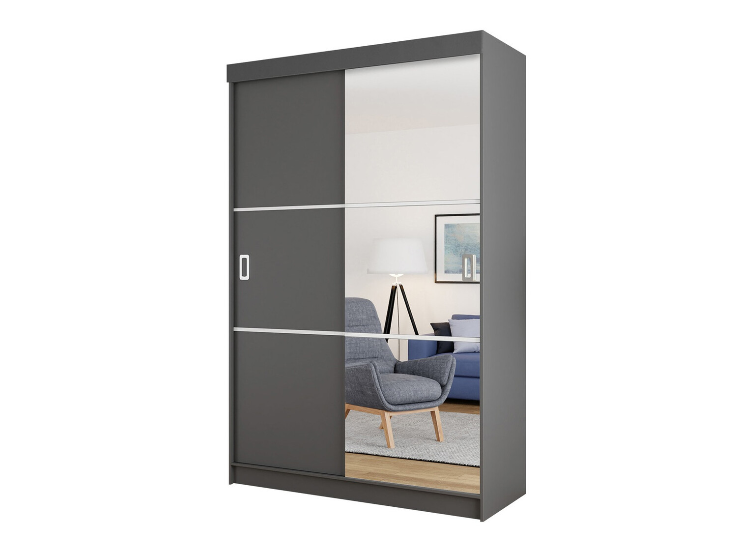Gardróbszekrény Dover 111 (Grafit)
