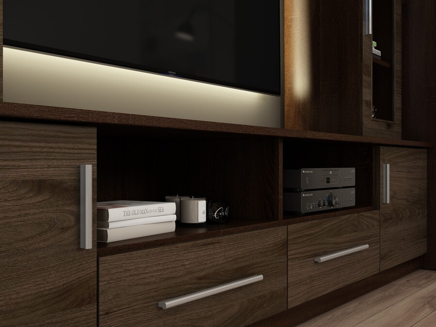 Nappali szett Lexington 174 (Dió + Sötét Sonoma tölgy)