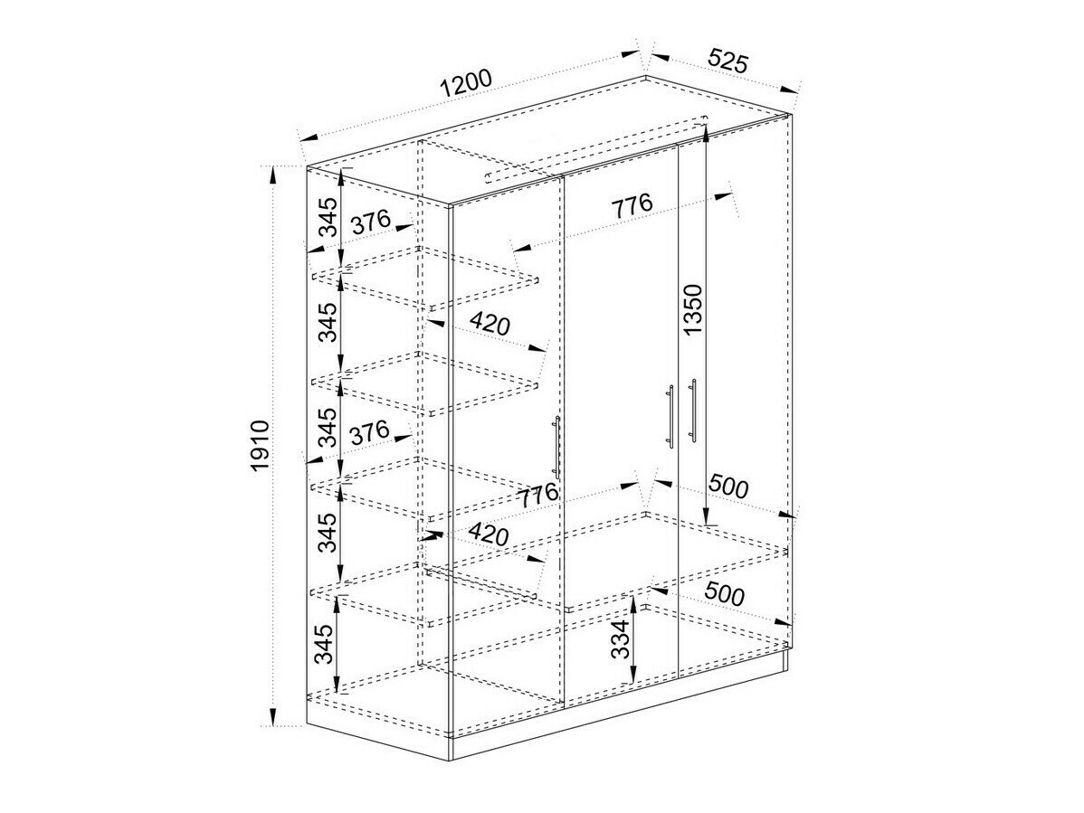 Gardróbszekrény Etfela 104 (Sonoma tölgy)