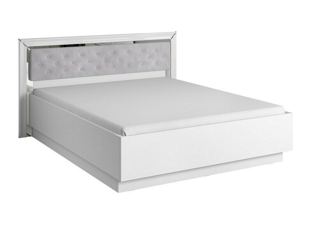 Hálószoba garnitúra Levrema 108 (Fehér + Ezüst)