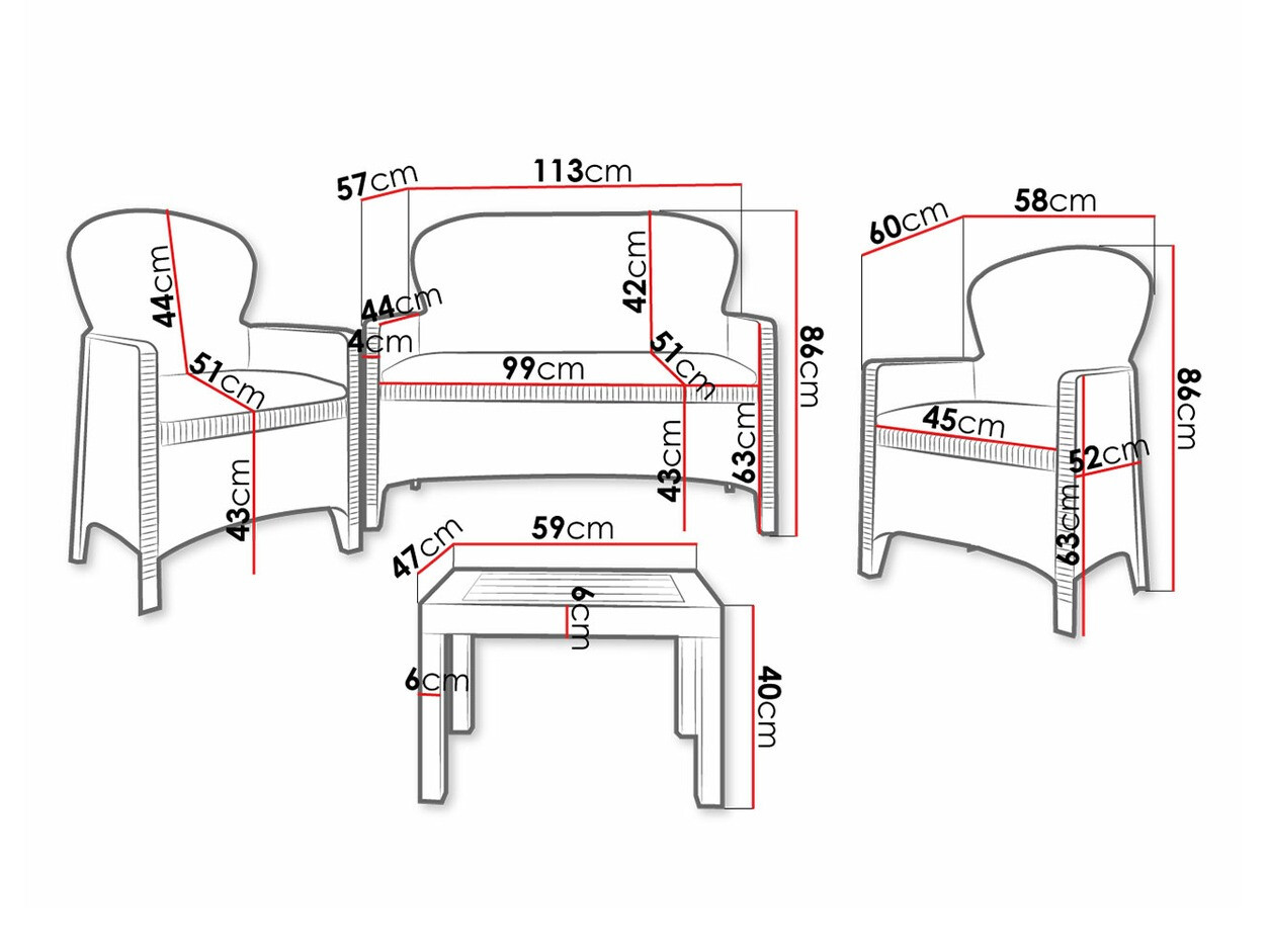 Kerti bútor Richardson 118