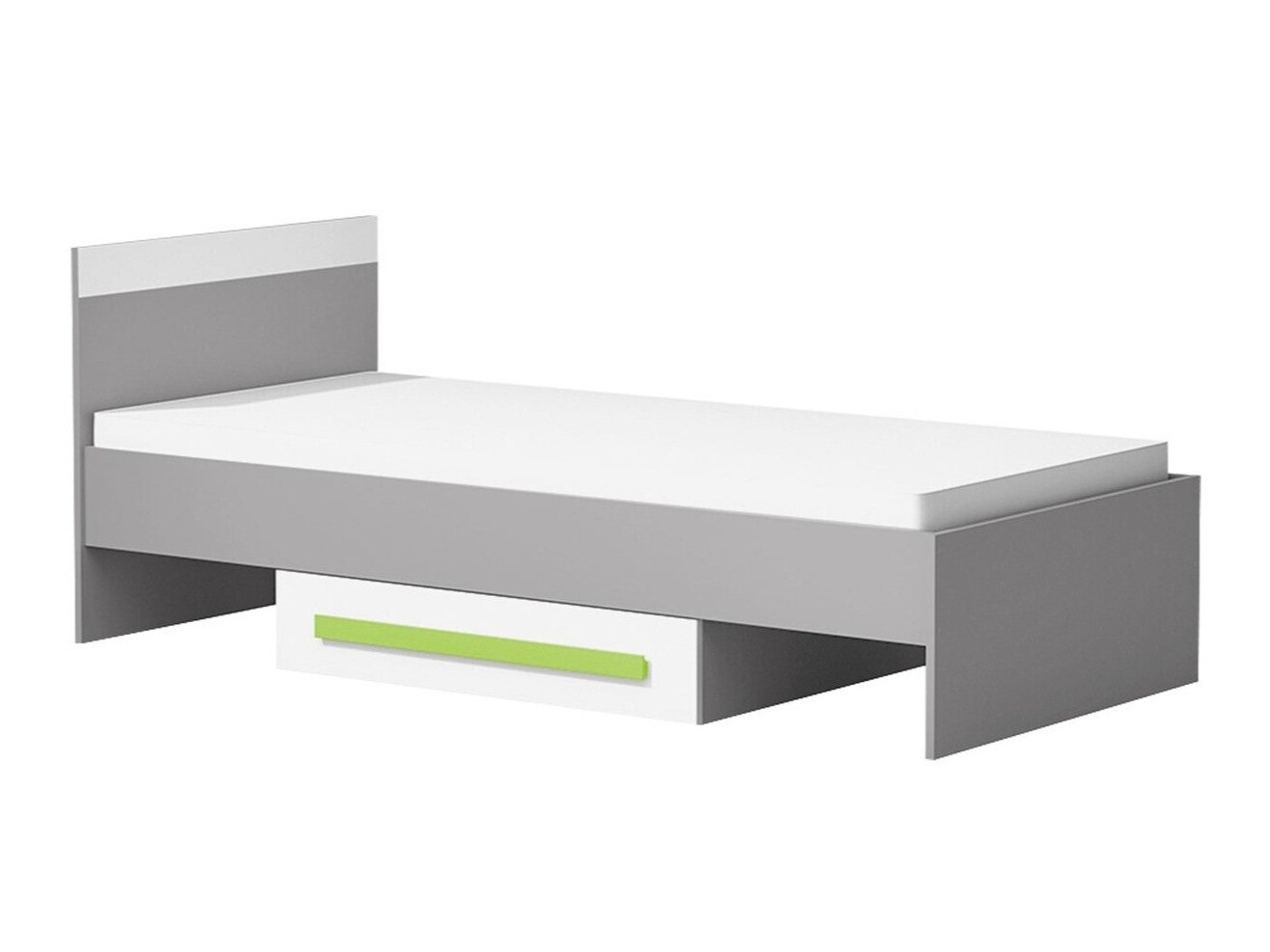 Ágy Akron H102 (Antracit + Fehér + Zöld)