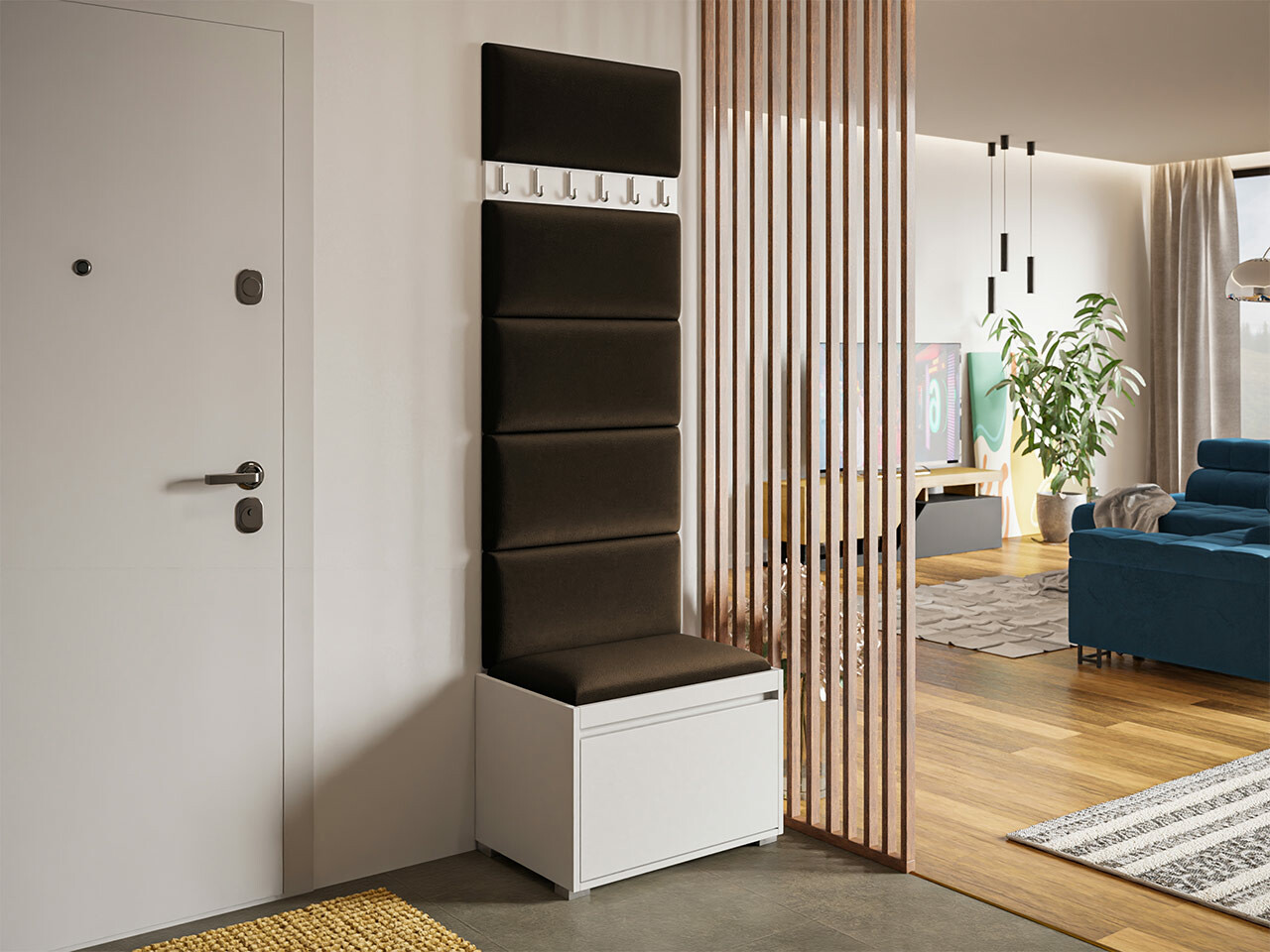 Előszoba garnitúra Comfivo 393 (Fehér + Manila 04)