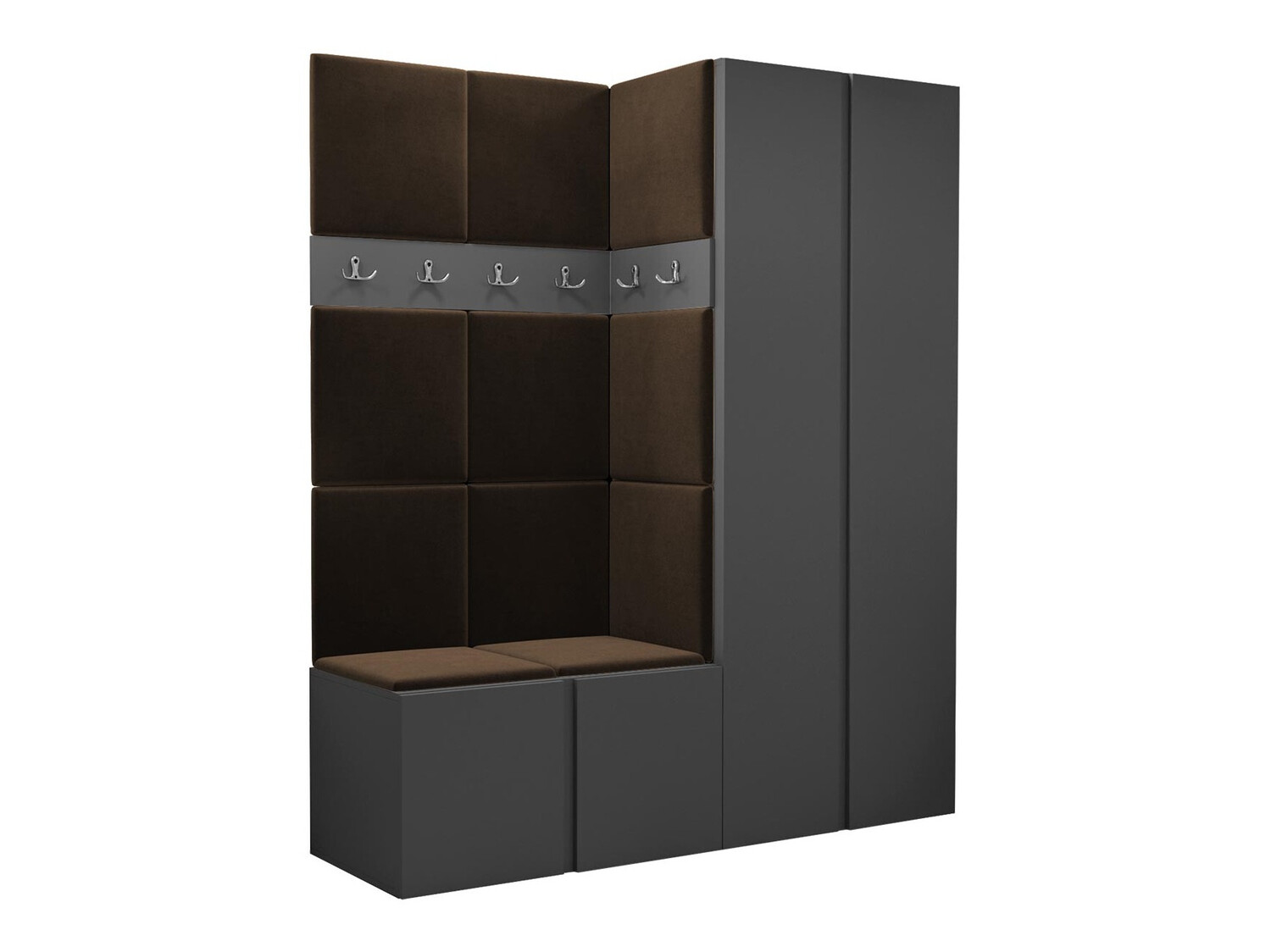 Előszoba garnitúra Hartford 266 (Grafit)