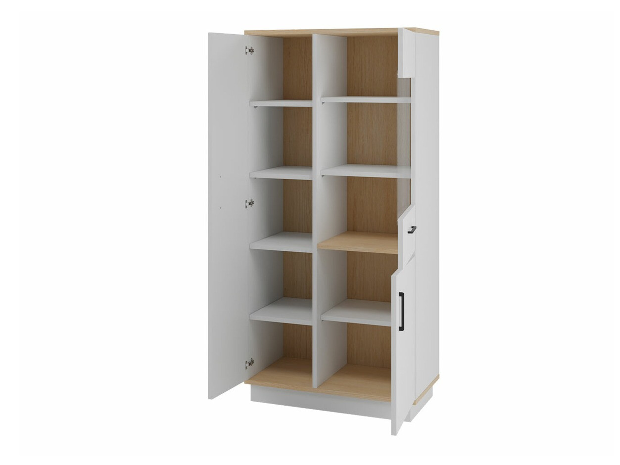 Könyvespolc Omaha T119 (Világos tölgy + Fehér)