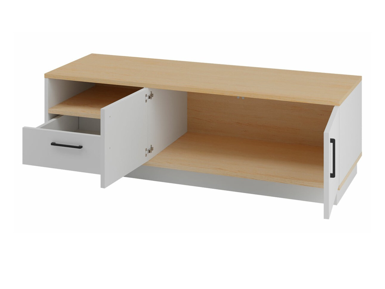 Nappali szett Omaha T128 (Fehér + Világos tölgy)