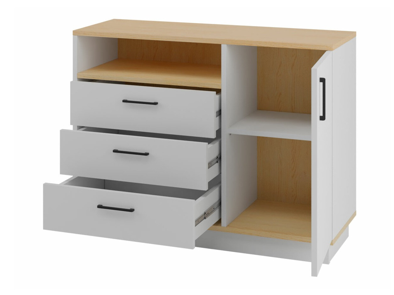 Nappali szett Omaha T128 (Fehér + Világos tölgy)