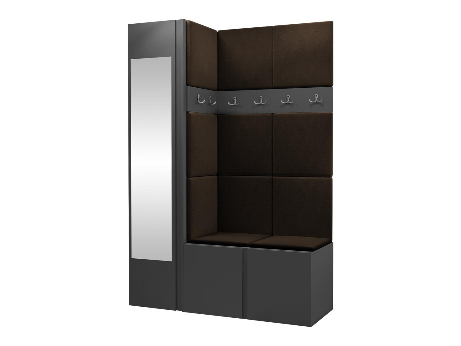 Előszoba garnitúra Hartford 277 (Grafit)