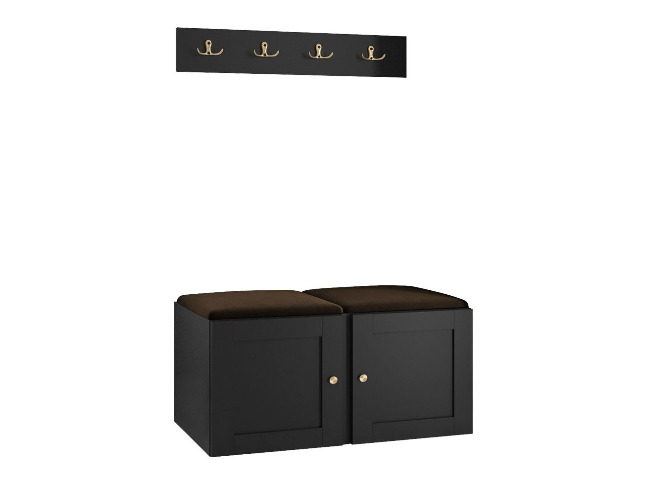 Előszoba garnitúra Hartford 376 (Fekete)