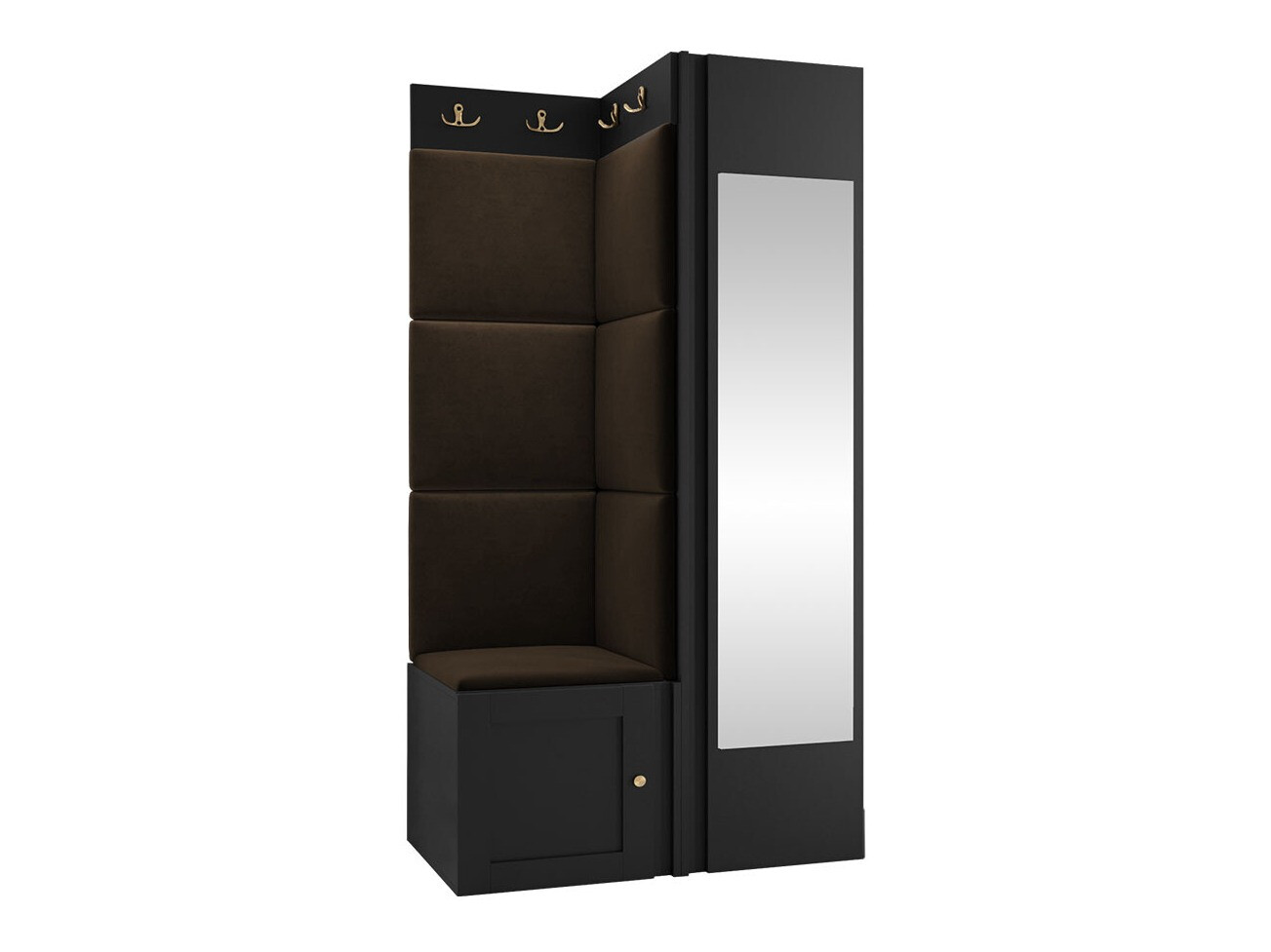 Előszoba garnitúra Hartford 382 (Fekete)