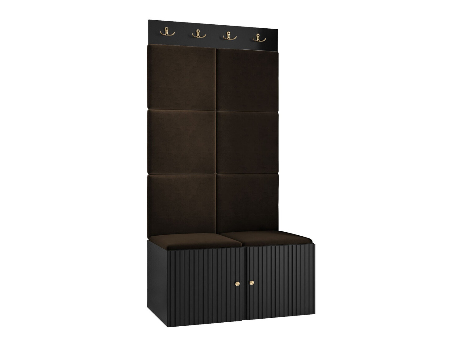 Előszoba garnitúra Hartford 383 (Fekete)