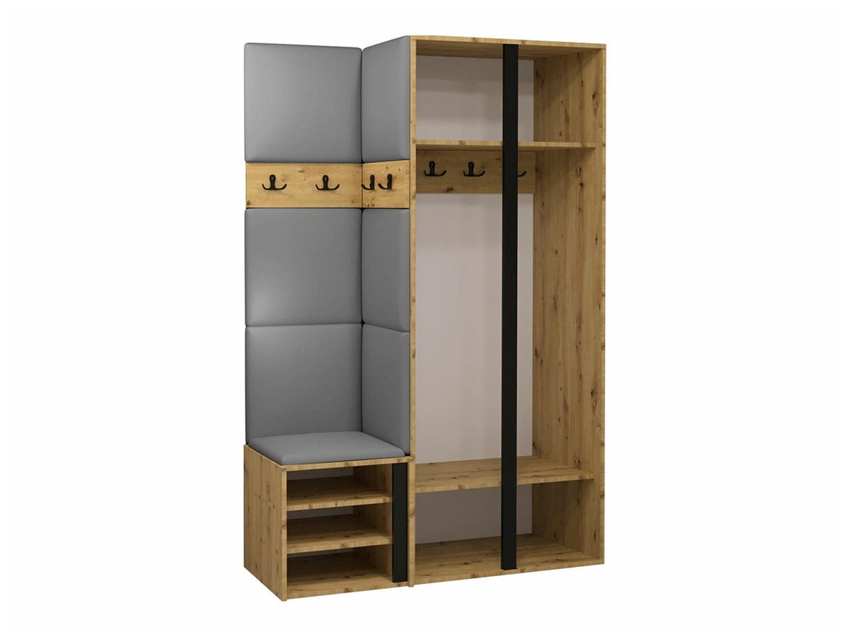 Előszoba garnitúra Hartford 350 (Artisan tölgy + Fekete)