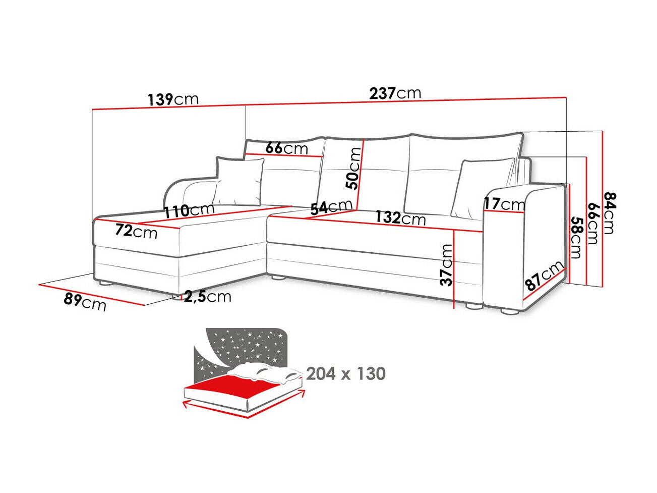 Sarokkanapé Memphis 112 (Lux 6 + Lux 5)