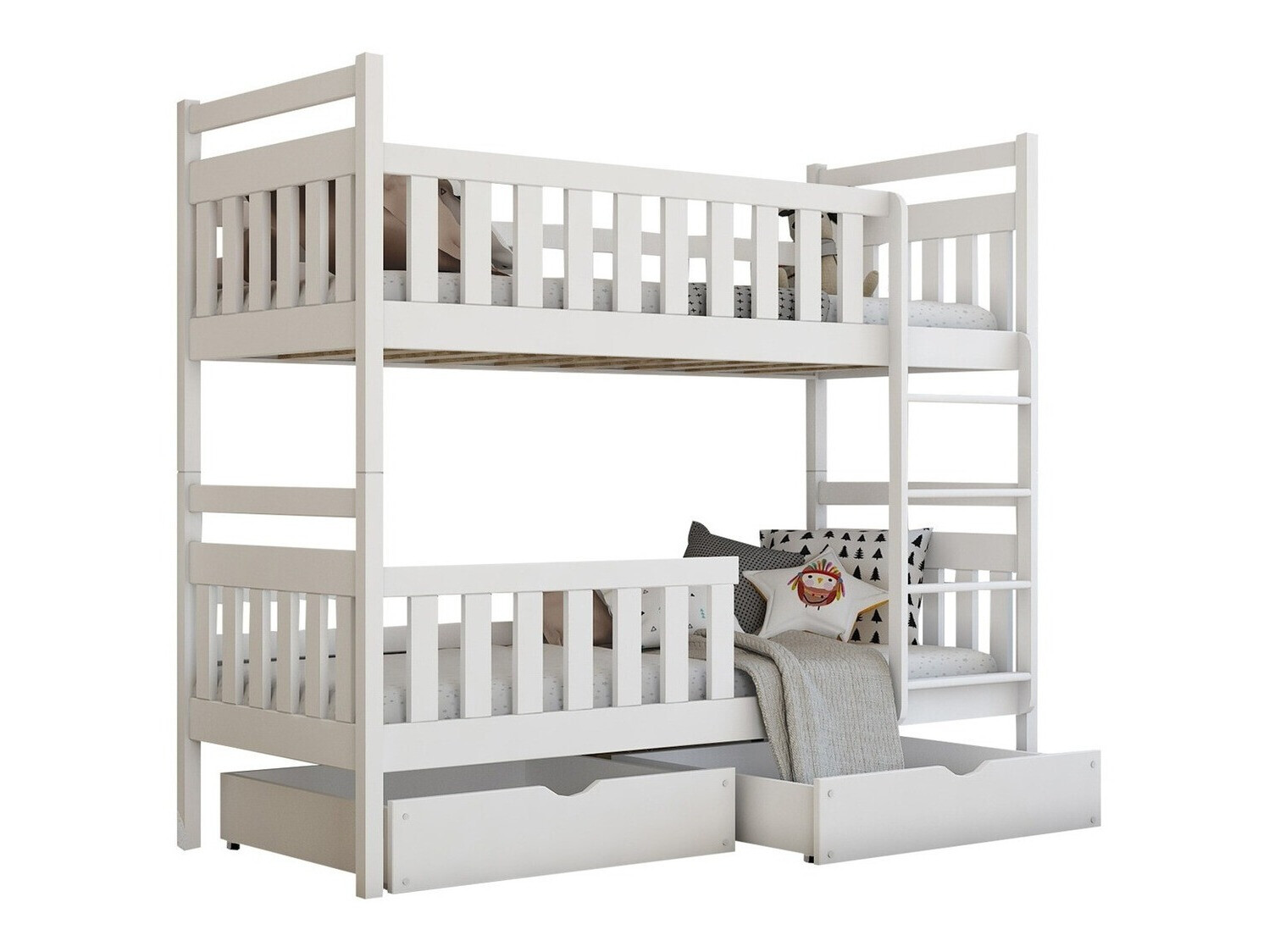 Emeletes ágy Vista 100 (Fehér)