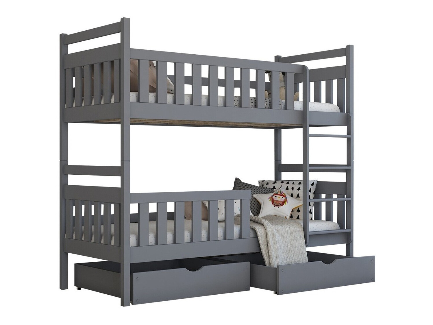 Emeletes ágy Vista 100 (Szürke)