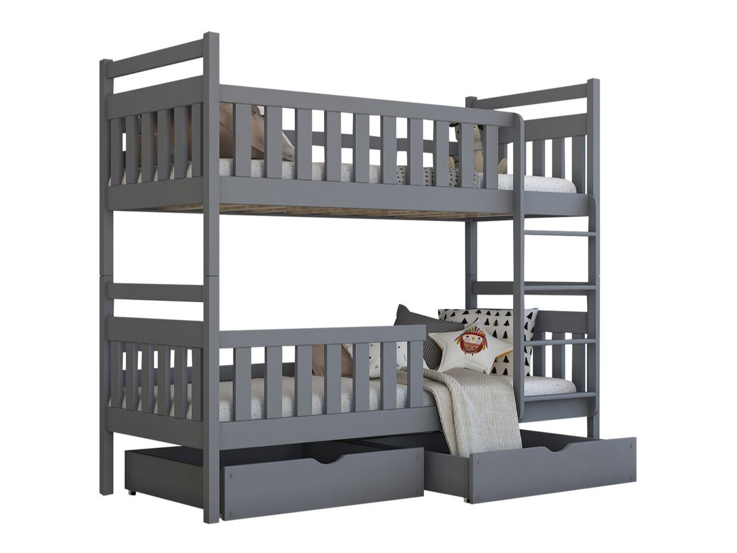 Emeletes ágy Vista 100 (Szürke)