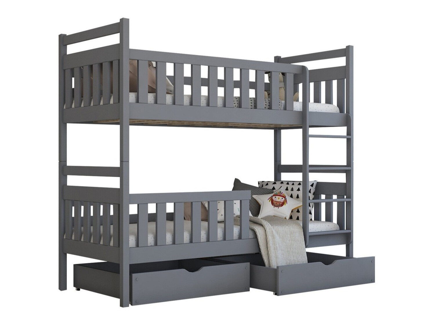 Emeletes ágy Vista 100 (Szürke)