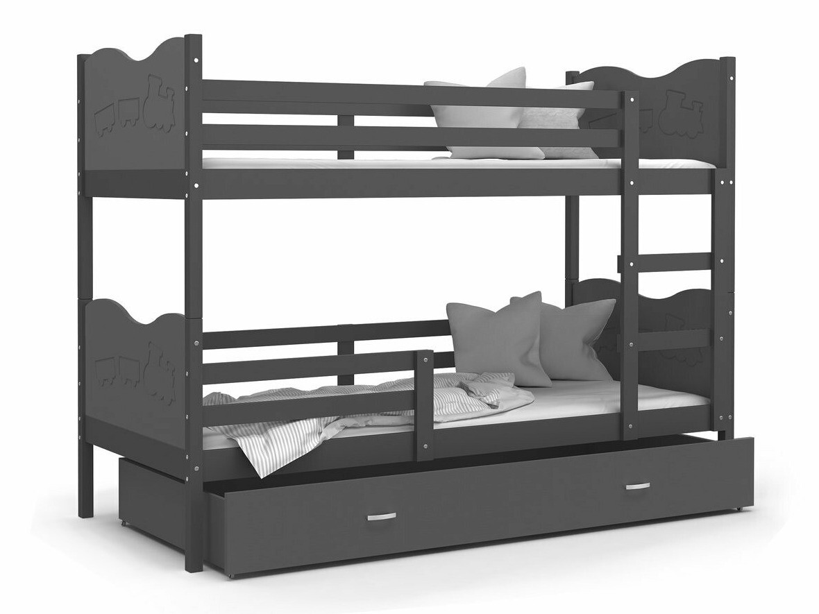 Emeletes ágy Aurora 110 (Szürke)