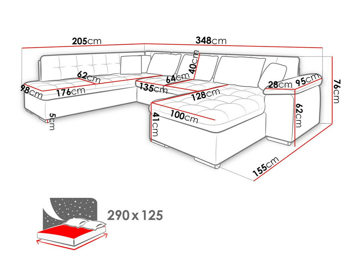 Kárpitozott bútorok Comfivo Gemma (Soft 020 + Majorka 03)