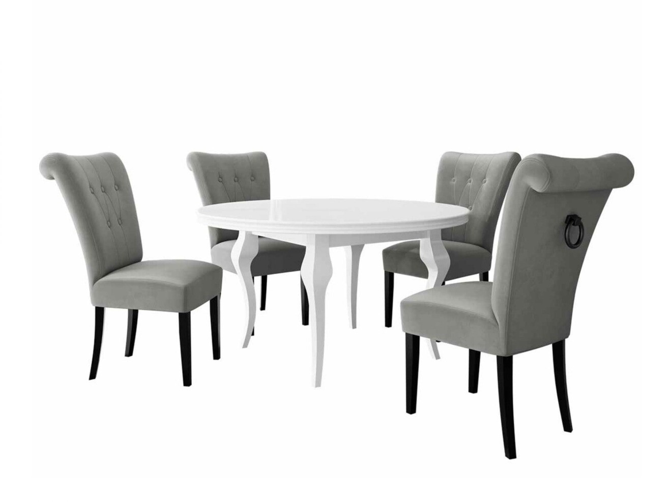 Étkezőgarnitúra Racine 143 (Fekete)