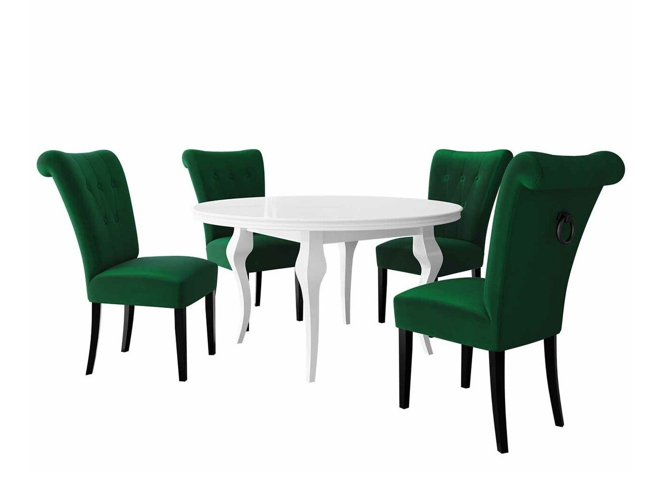 Étkezőgarnitúra Racine 143 (Fekete)