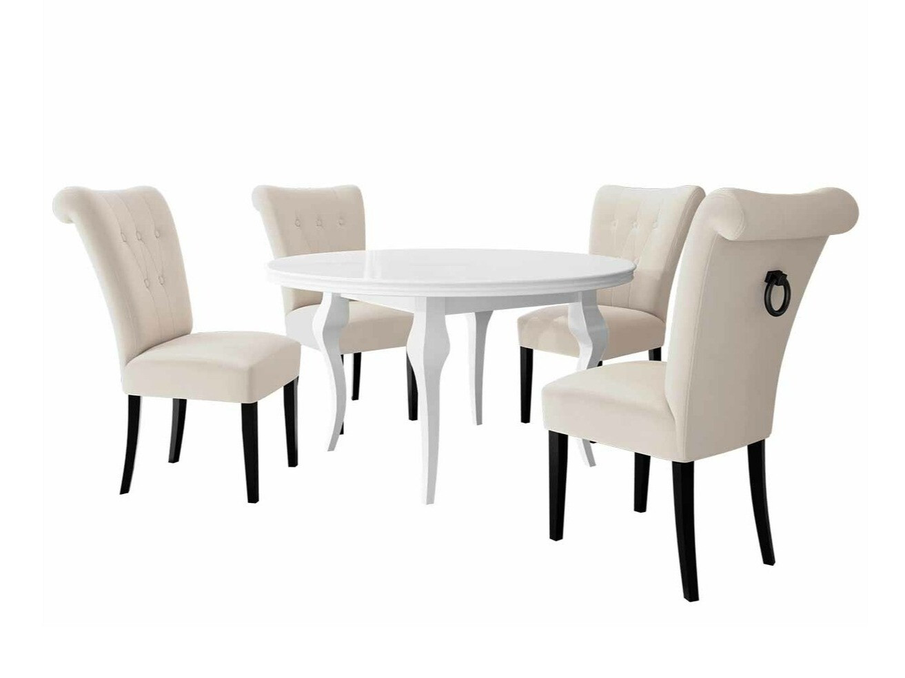 Étkezőgarnitúra Racine 143 (Fekete)