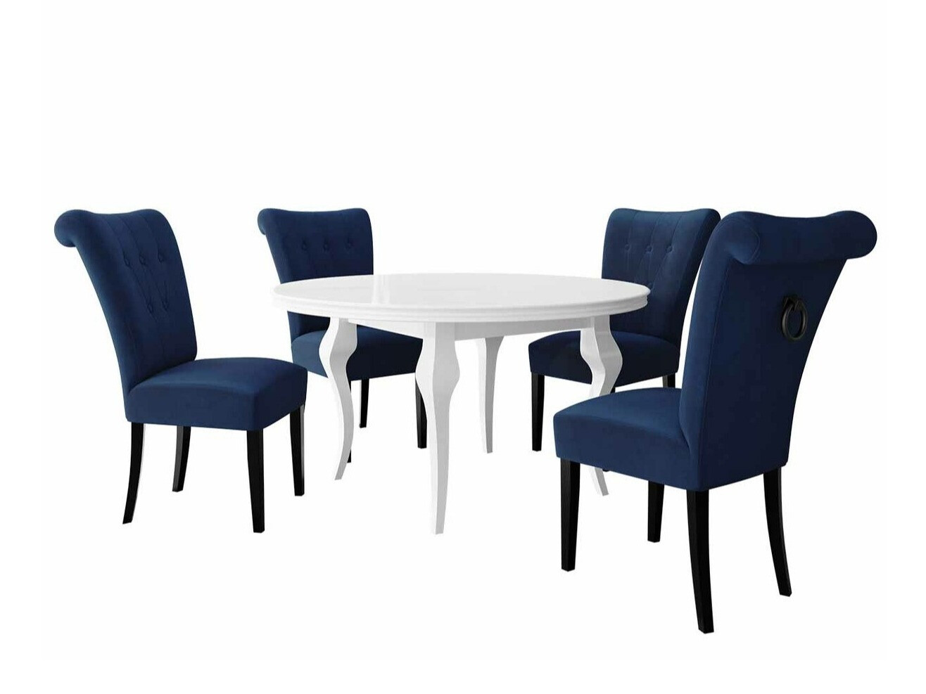 Étkezőgarnitúra Racine 142 (Fekete)