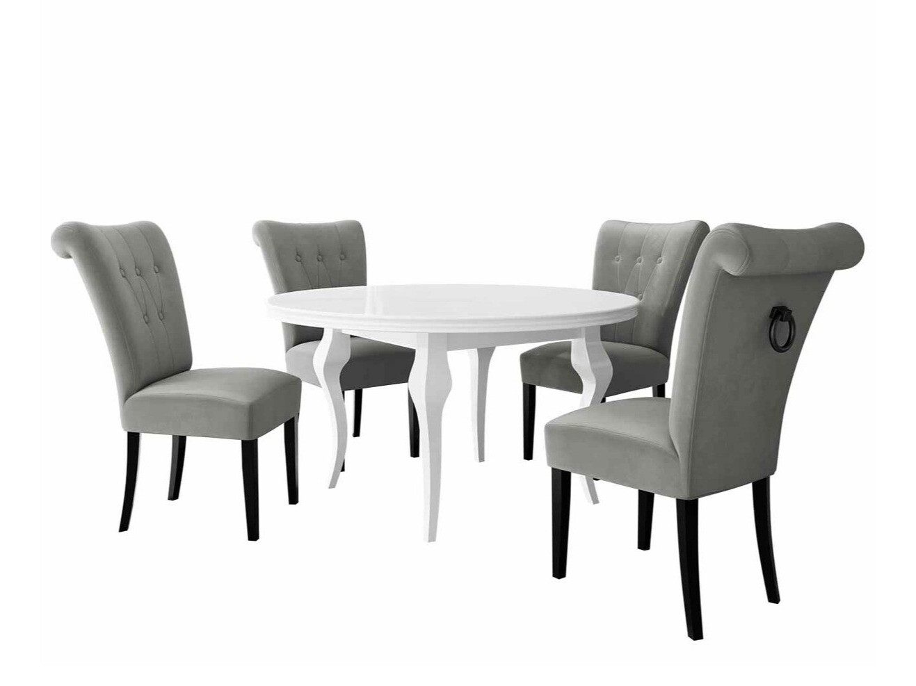 Étkezőgarnitúra Racine 142 (Fekete)