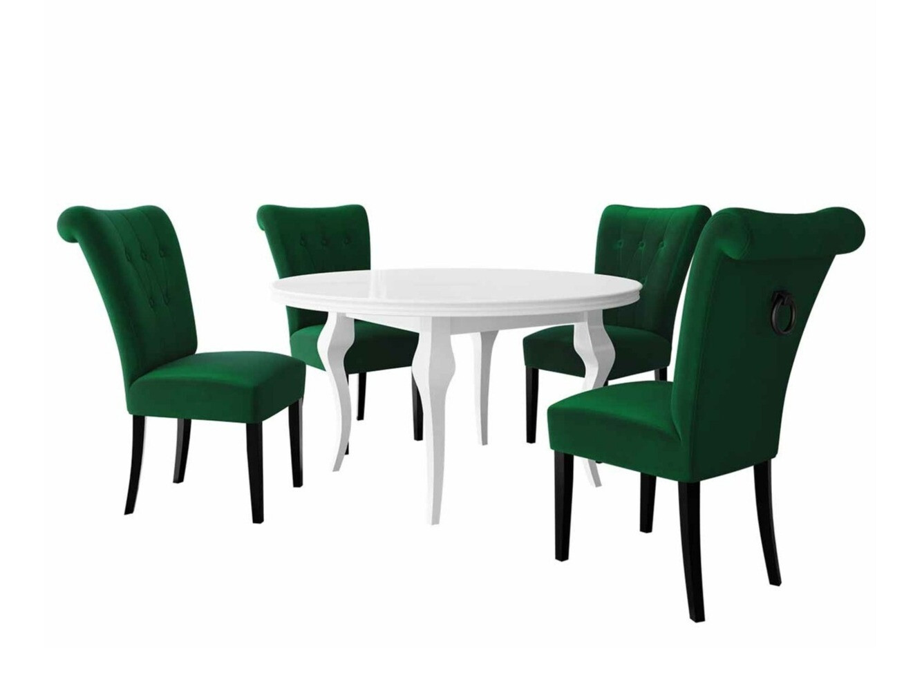 Étkezőgarnitúra Racine 142 (Fekete)