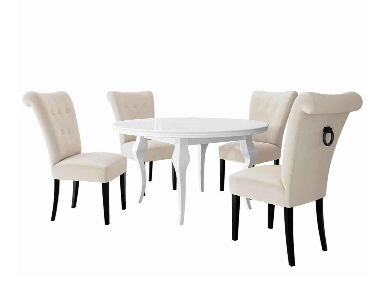 Étkezőgarnitúra Racine 142 (Fekete)