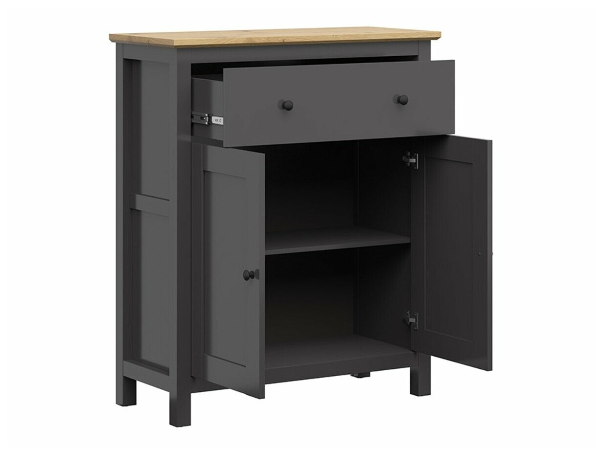 Komód Sordoro 126 (Grafit + Artisan tölgy)