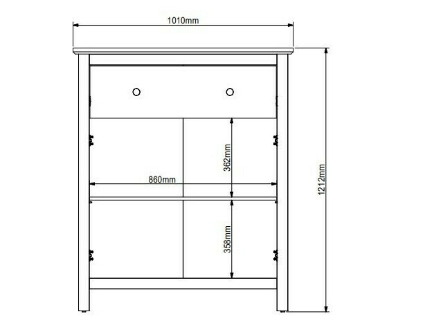 Komód Sordoro 126 (Grafit + Artisan tölgy)