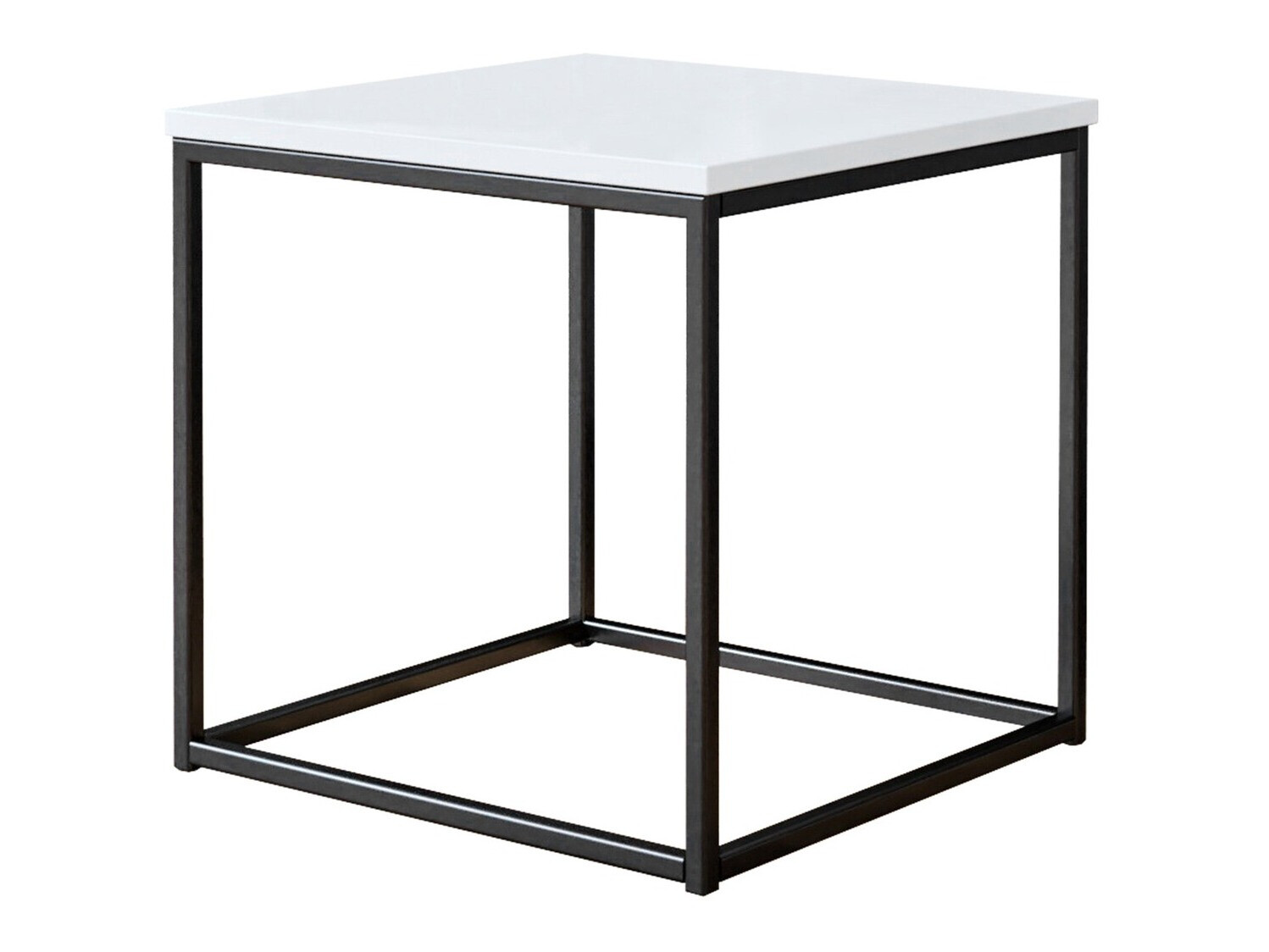 Dohányzóasztal Germantown 106 (Matt fekete + Fényes fehér)