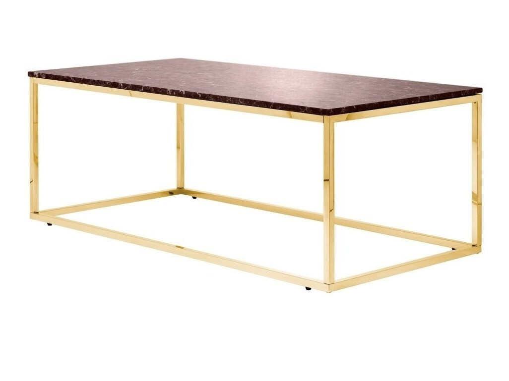 Dohányzóasztal Concept 55 173 (Piros + Sárgaréz)