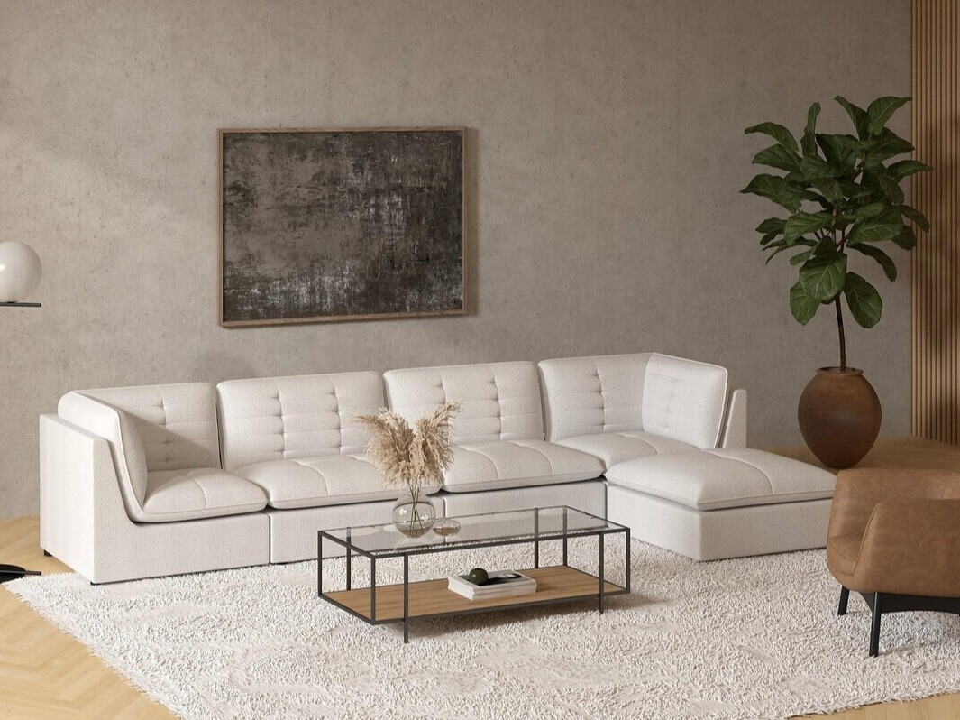 Moduláris sarokkanapé Riverton L106 (Fehér)