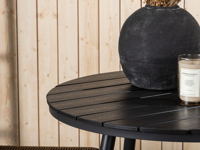 Asztal és szék garnitúra Dallas 3782 (Világosbarna + Fekete)