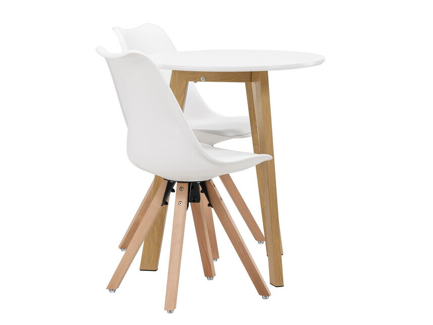 Étkezőgarnitúra Dallas 3781 (Fehér + Világosbarna)