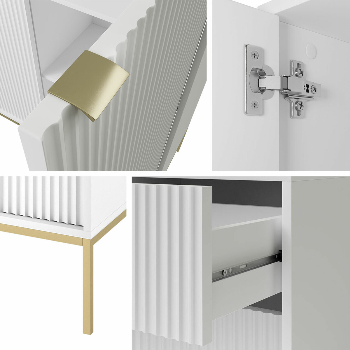 Nappali szett Lima L106 (Fehér + Aranysárga)