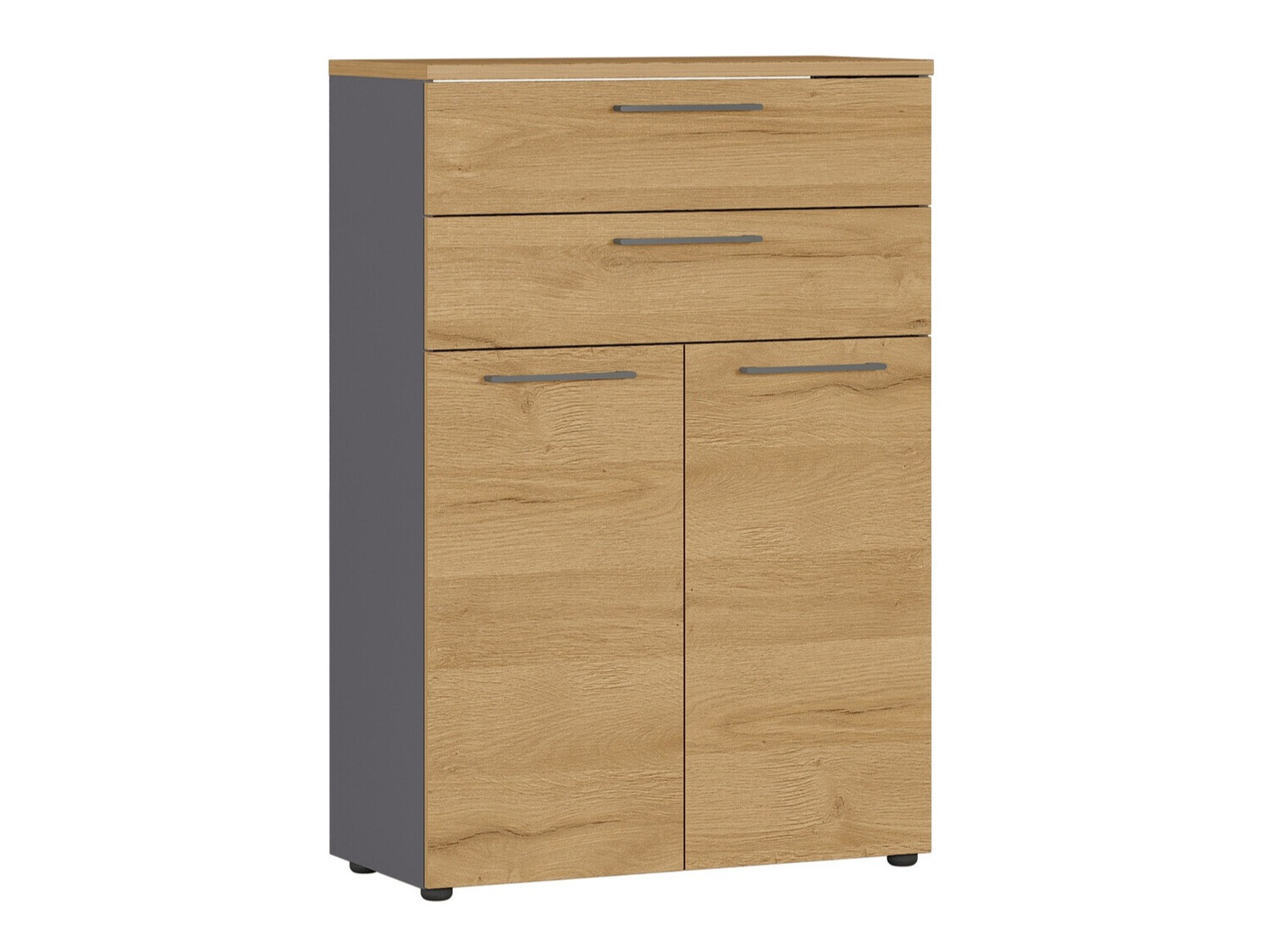 Komód Eliromo 103 (Grafit + Grandson tölgy)