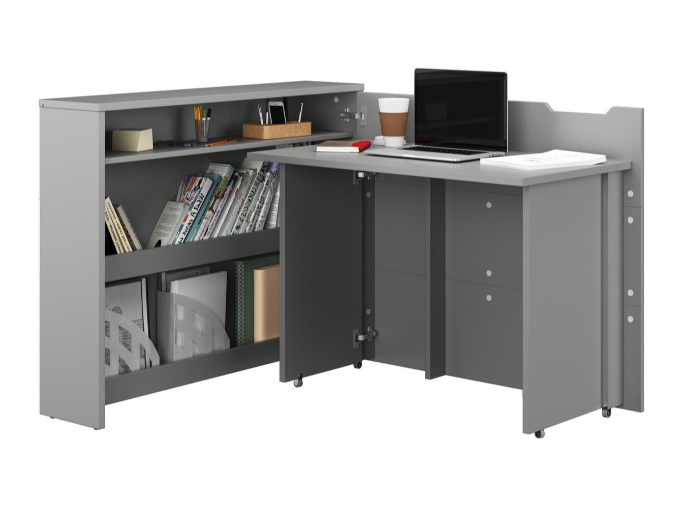 Sarok íróasztal Concept Pro Lenart Levfere 101 (Szürke)