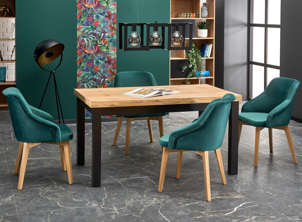 Asztal Houston 559 (Craft tölgy + Fekete)