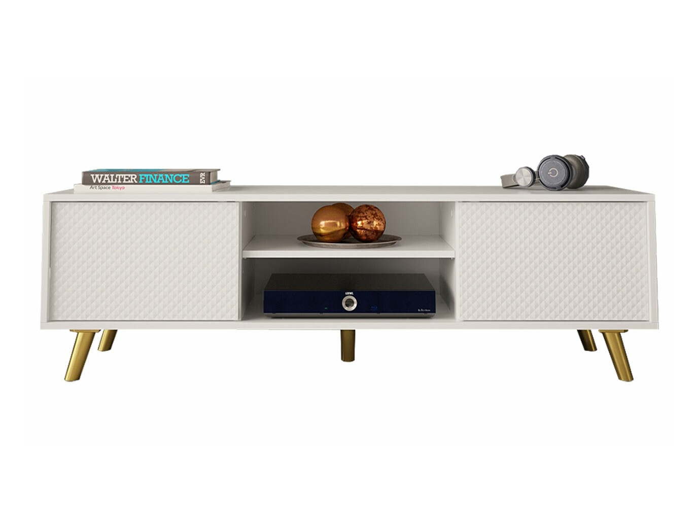 TV-állvány Merced 128 (Fehér)