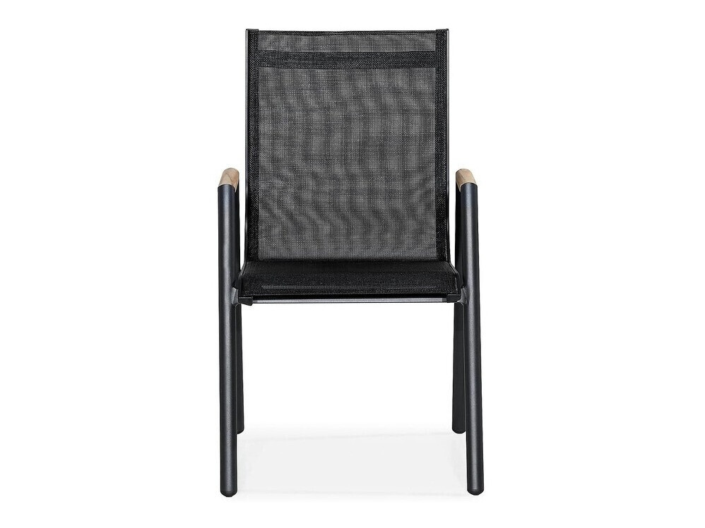 Asztal és szék garnitúra Comfort Garden 1572 (Fekete)