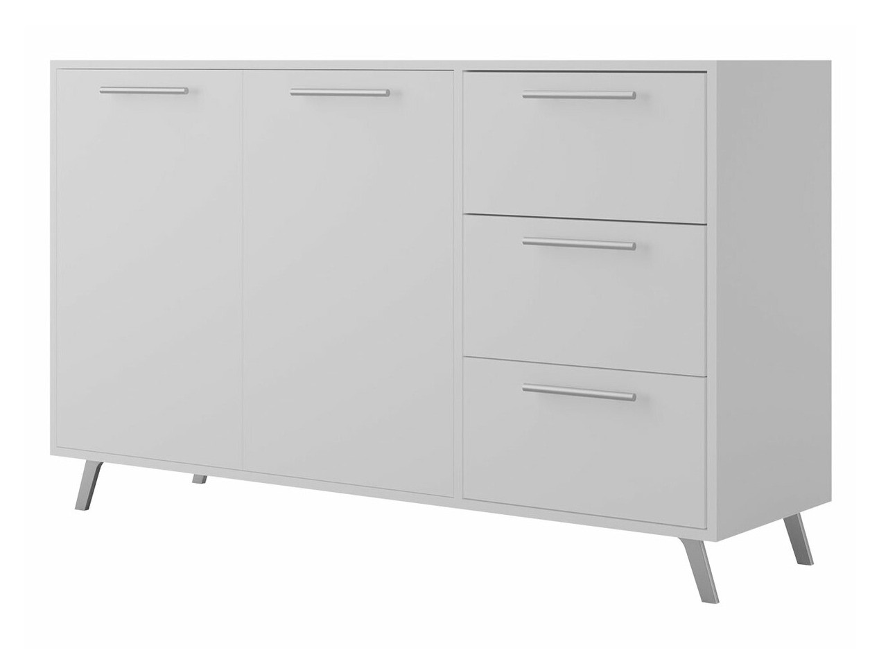 Komód Dortivu 118 (Fehér + Ezüst)