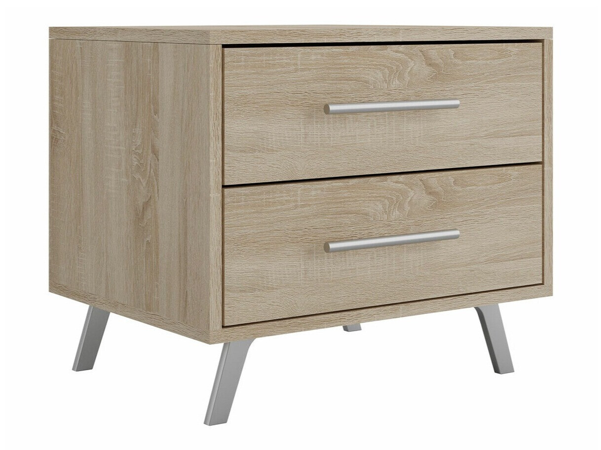 Éjjeliszekrény Dortivu 119 (Sonoma tölgy + Ezüst)